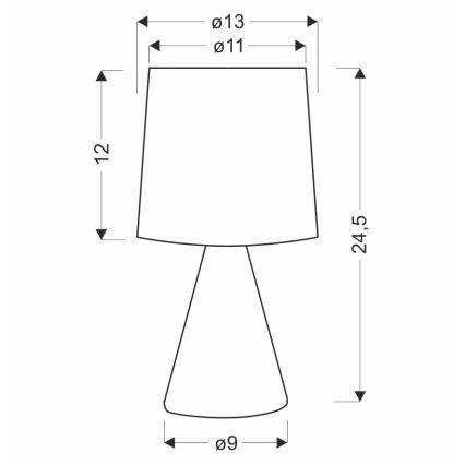 Επιτραπέζιο φωτιστικό SATTI 1xE14/40W/230V μπεζ