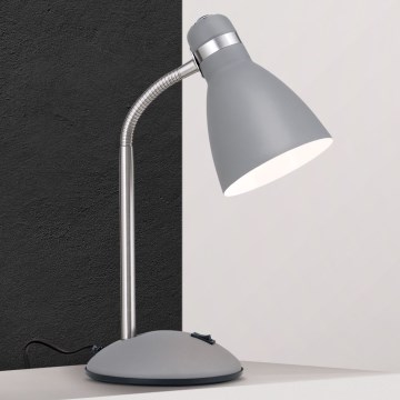 Επιτραπέζιο φωτιστικό SCHOOL 1xE27/40W/230V γκρι/ματ χρώμιο