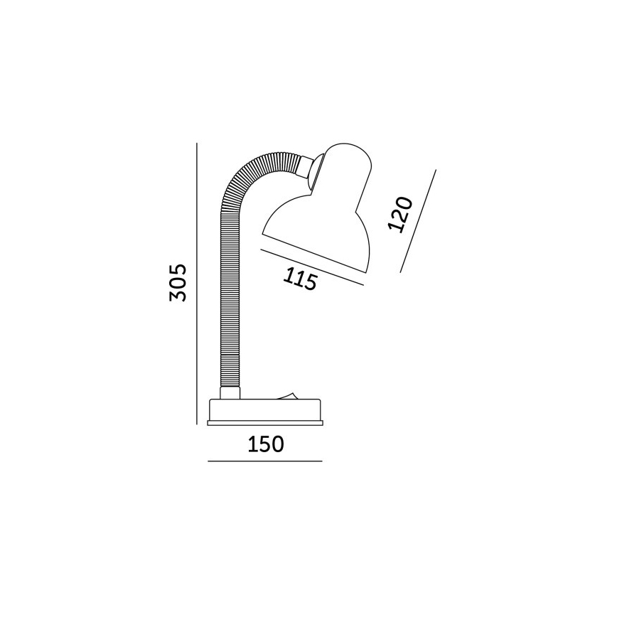 Επιτραπέζιο φωτιστικό SMIESZEK 1xE27/40W/230V κόκκινο