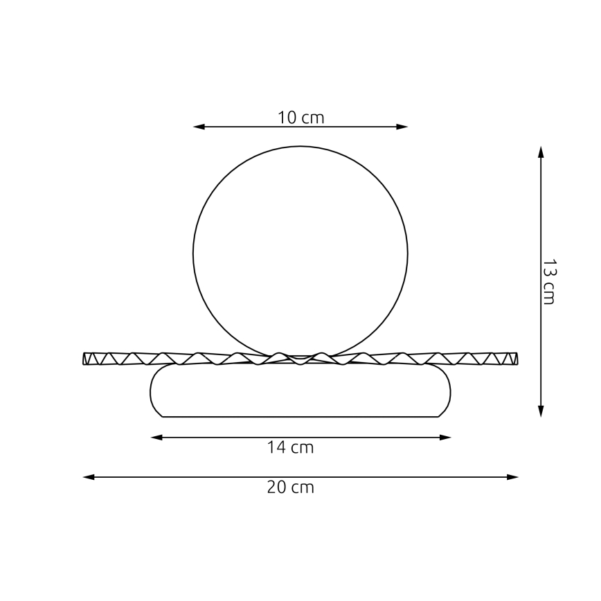 Επιτραπέζιο φωτιστικό UMBRA 1xG9/8W/230V μαύρο