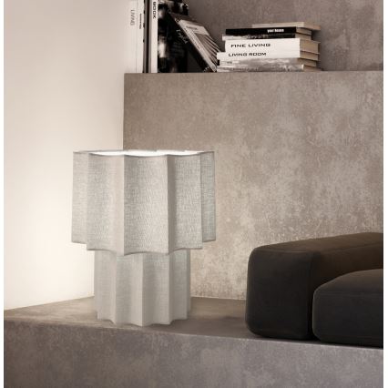 Επιτραπέζιο φωτιστικό WAVY 1xE27/14W/230V γκρι