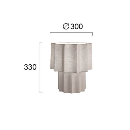 Επιτραπέζιο φωτιστικό WAVY 1xE27/14W/230V γκρι