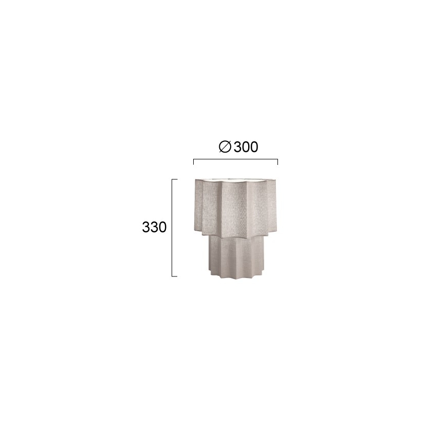 Επιτραπέζιο φωτιστικό WAVY 1xE27/14W/230V γκρι
