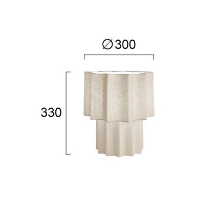 Επιτραπέζιο φωτιστικό WAVY 1xE27/14W/230V μπεζ