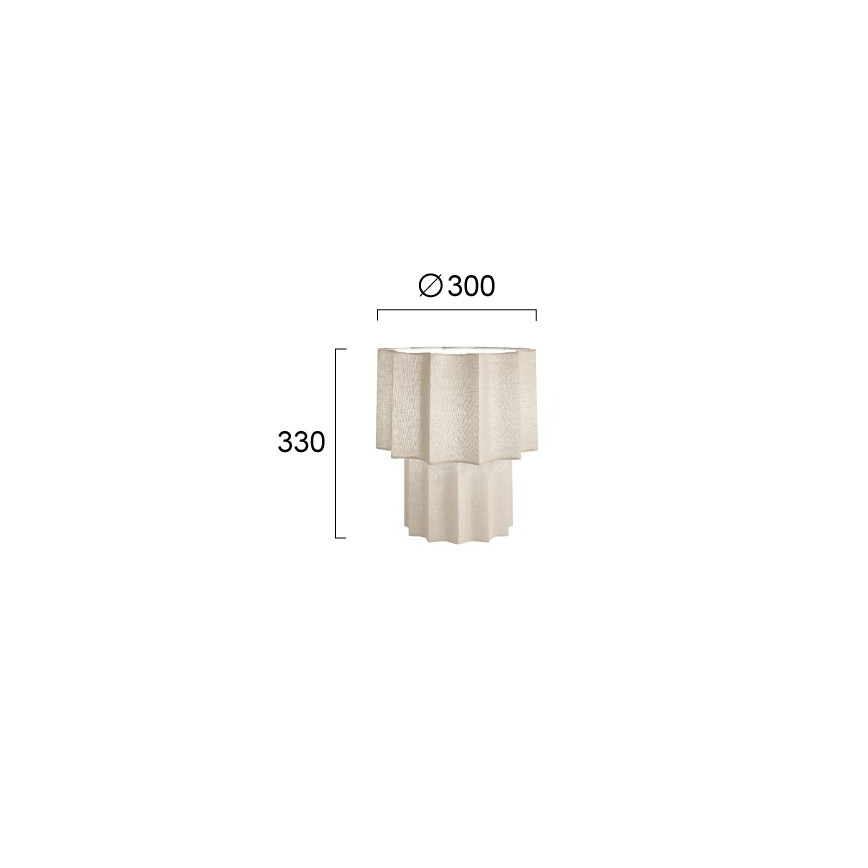 Επιτραπέζιο φωτιστικό WAVY 1xE27/14W/230V μπεζ
