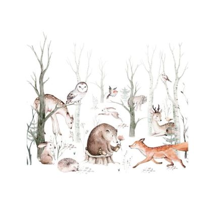 Επιτραπέζιο παιδικό φωτιστικό KIDS ROOM 1xE27/60W/230V διάμ. 18 εκ. με σχέδια ζώων