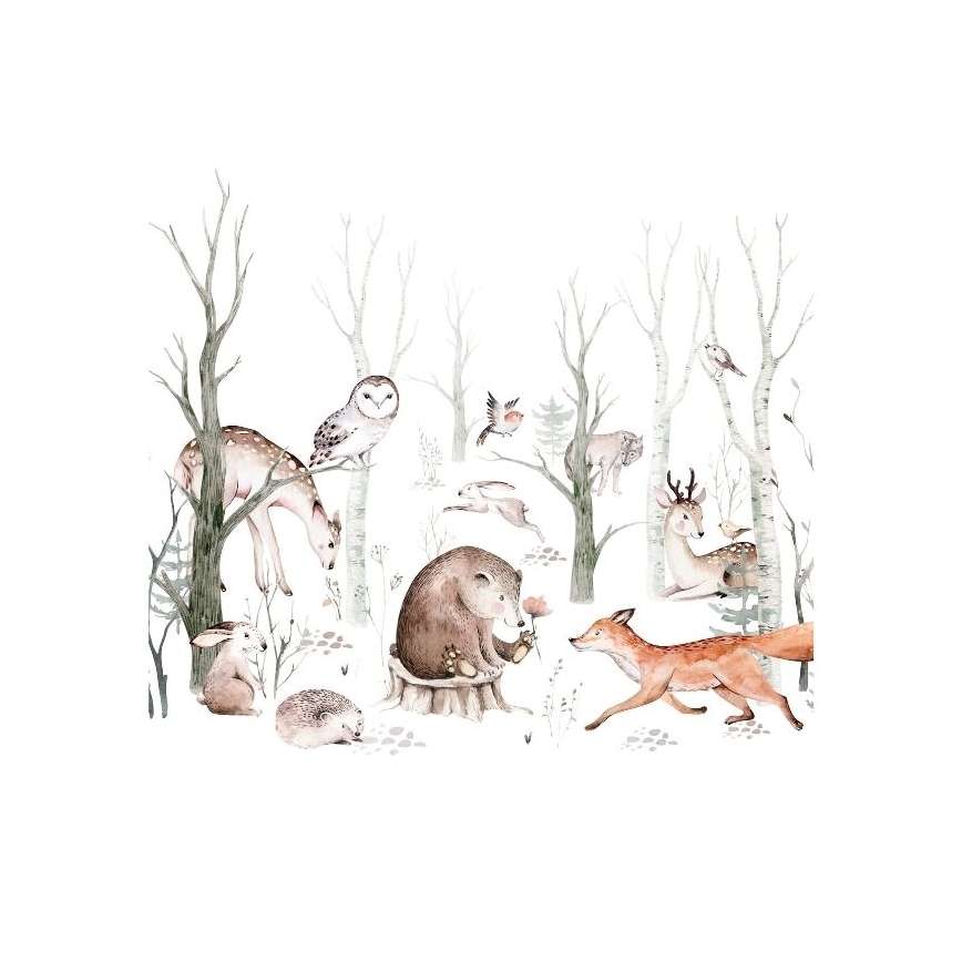 Επιτραπέζιο παιδικό φωτιστικό KIDS ROOM 1xE27/60W/230V διάμ. 18 εκ. με σχέδια ζώων