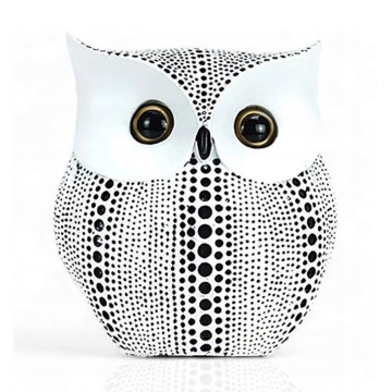 Επιτραπέζιο διακοσμητικό 15 εκ. λευκό/μαύρο