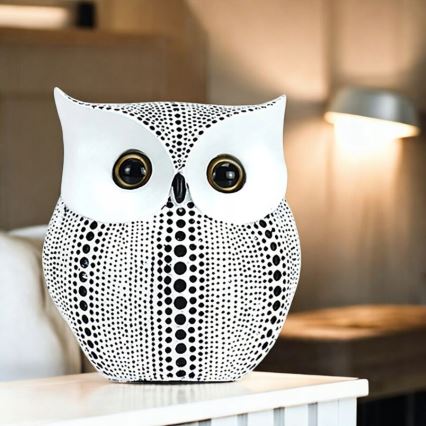 Επιτραπέζιο διακοσμητικό 15 εκ. λευκό/μαύρο