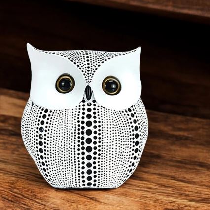 Επιτραπέζιο διακοσμητικό 15 εκ. λευκό/μαύρο