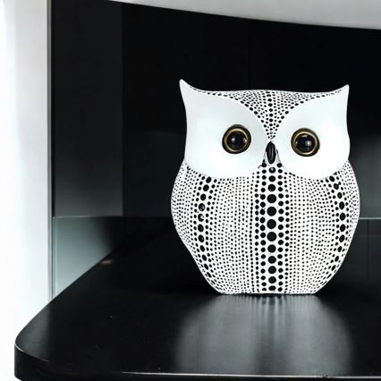 Επιτραπέζιο διακοσμητικό 15 εκ. λευκό/μαύρο