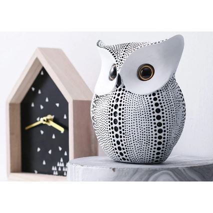 Επιτραπέζιο διακοσμητικό 15 εκ. λευκό/μαύρο