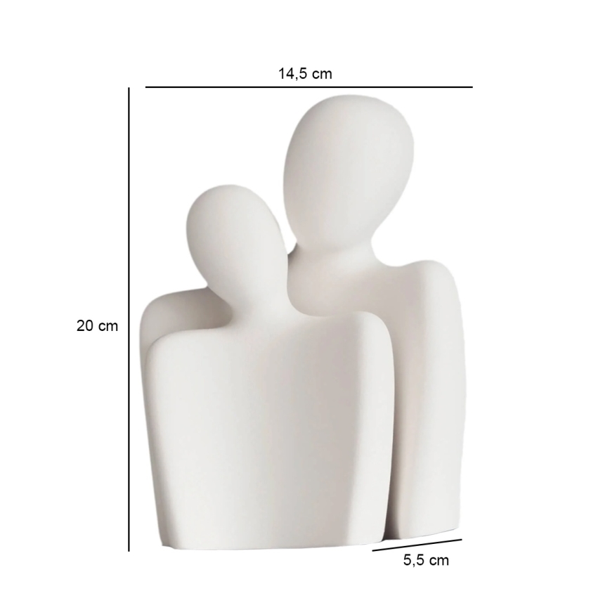 Επιτραπέζιο διακοσμητικό 20x5,5x14,5 cm λευκό