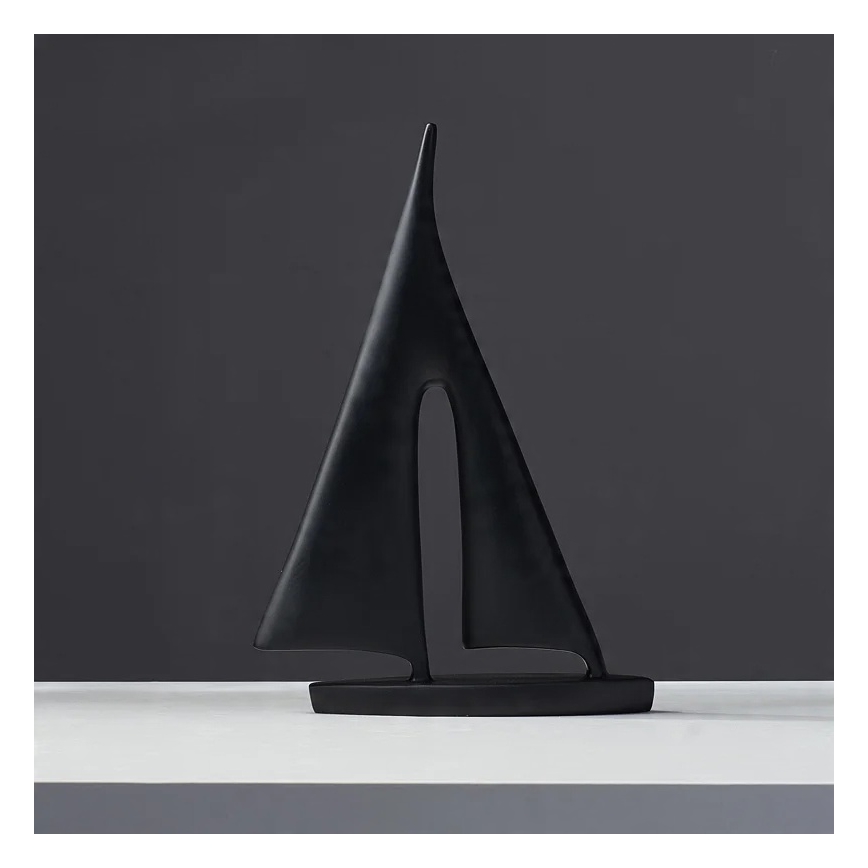 Επιτραπέζιο διακοσμητικό 21 εκ., ρητίνη/μαύρο