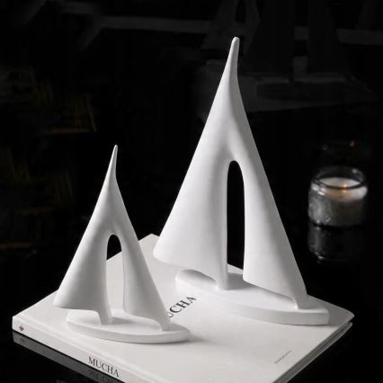 Επιτραπέζιο διακοσμητικό 28 εκ. ρητίνη/λευκό