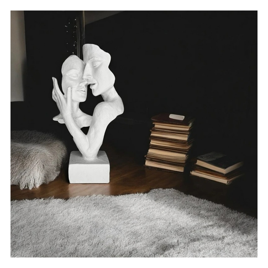 Επιτραπέζιο διακοσμητικό 29x9x17 cm ρητίνη/λευκό