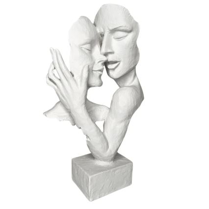 Επιτραπέζιο διακοσμητικό 29x9x17 cm ρητίνη/λευκό