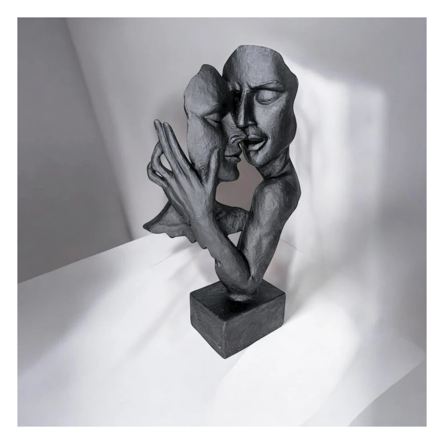 Επιτραπέζιο διακοσμητικό 29x9x17 cm ρητίνη/μαύρο