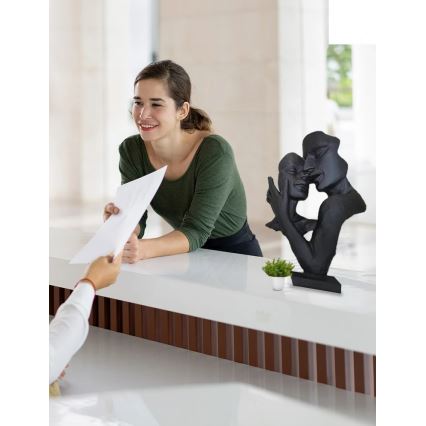 Επιτραπέζιο διακοσμητικό 29x9x17 cm ρητίνη/μαύρο