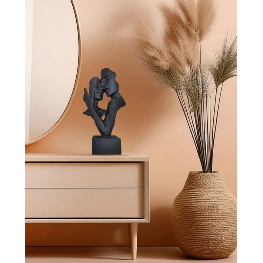 Επιτραπέζιο διακοσμητικό 29x9x17 cm ρητίνη/μαύρο