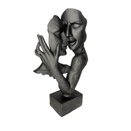 Επιτραπέζιο διακοσμητικό 29x9x17 cm ρητίνη/μαύρο