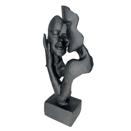 Επιτραπέζιο διακοσμητικό 29x9x17 cm ρητίνη/μαύρο