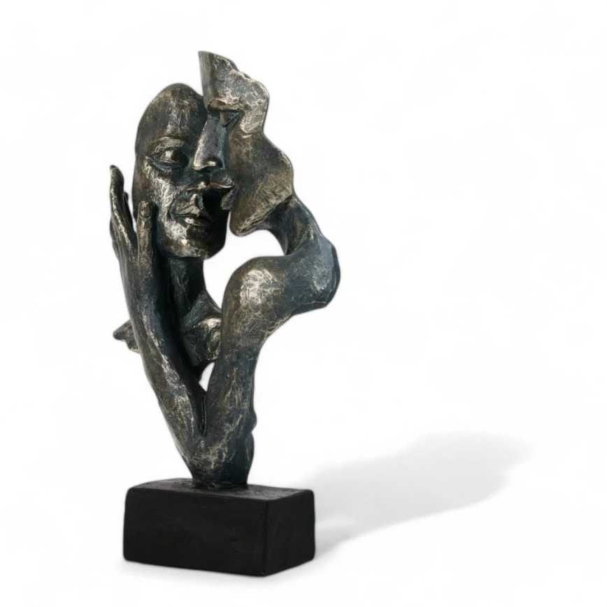 Επιτραπέζιο διακοσμητικό 31,5x9,5x19 cm ρητίνη/πατίνα