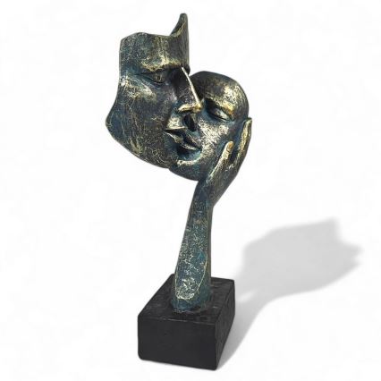 Επιτραπέζιο διακοσμητικό 35x22x13 cm ρητίνη/πατίνα