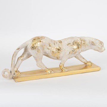 Επιτραπέζιο διακοσμητικό  πάνθηρας 10,5x16,7x42,5 cm