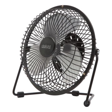 Επιτραπέζιος ανεμιστήρας 1,75W/5V USB διάμ. 18 εκ. μαύρος