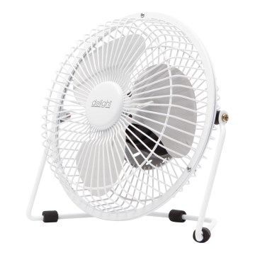 Επιτραπέζιος ανεμιστήρας 1,75W/5V USB, διάμετρος 18 cm, λευκός