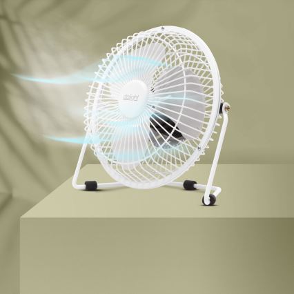 Επιτραπέζιος ανεμιστήρας 1,75W/5V USB, διάμετρος 18 cm, λευκός