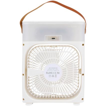 Επιτραπέζιος ανεμιστήρας RGB LED με εφέ ομίχλης 10W/5V