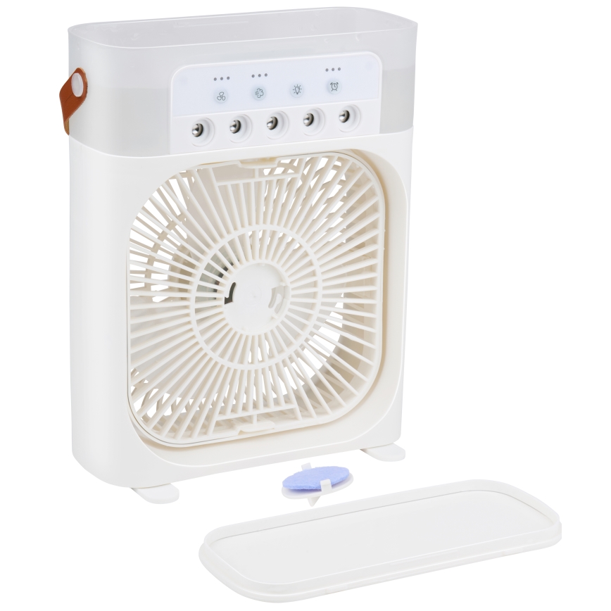 Επιτραπέζιος ανεμιστήρας RGB LED με εφέ ομίχλης 10W/5V