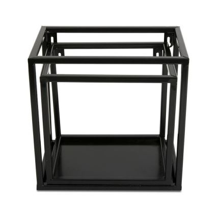 Επιτοίχιο ράφι 20x20 εκ. μαύρο