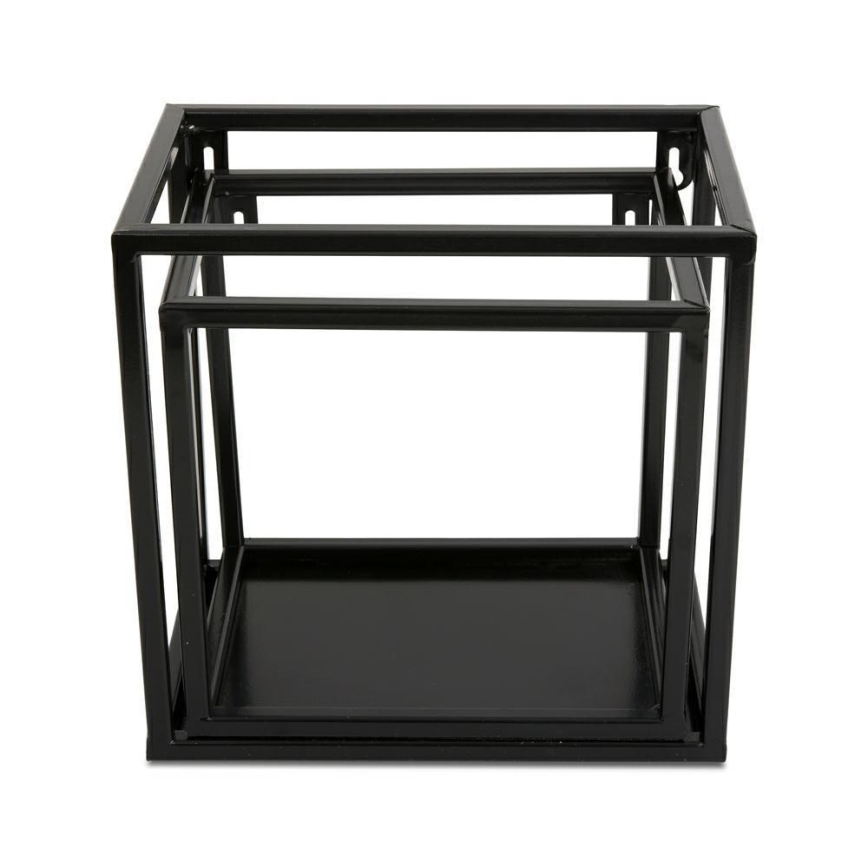 Επιτοίχιο ράφι 20x20 εκ. μαύρο