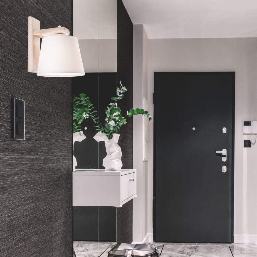 Επιτοίχιο φωτιστικό 1xE27/60W/230V δρυς