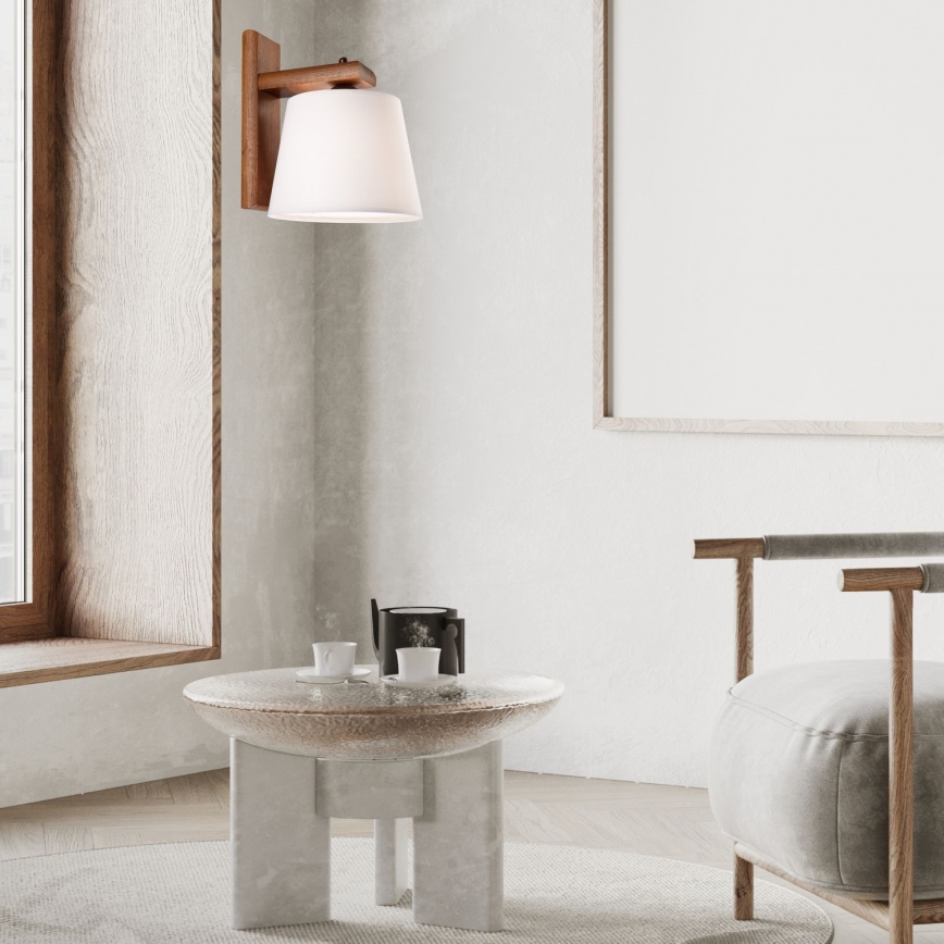 Επιτοίχιο φωτιστικό 1xE27/60W/230V δρυς