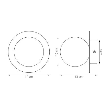 Επιτοίχιο φωτιστικό AMERICANA 1xG9/8W/230V μπεζ