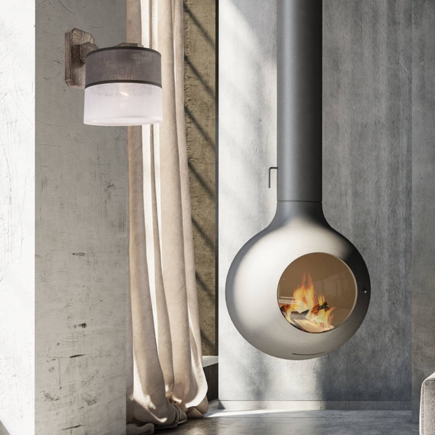 Επιτοίχιο φωτιστικό ANDREA 1xE27/60W/230V οξιά