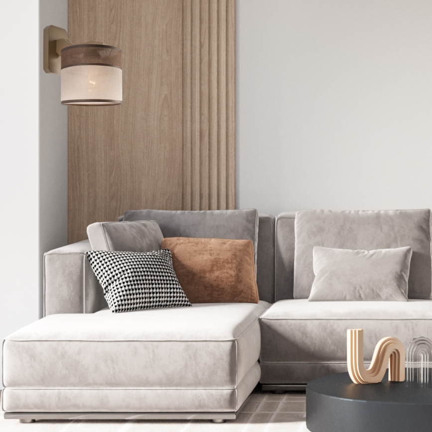 Επιτοίχιο φωτιστικό ANDREA 1xE27/60W/230V οξιά