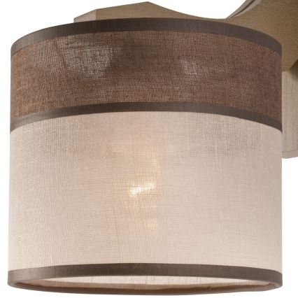 Επιτοίχιο φωτιστικό ANDREA 1xE27/60W/230V οξιά