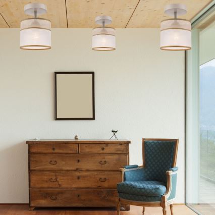 Απλίκα οροφής ANDREA 1xE27/60W/230V οξιά