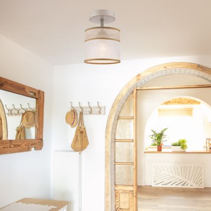 Απλίκα οροφής ANDREA 1xE27/60W/230V οξιά