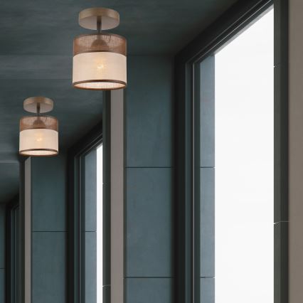 Απλίκα οροφής ANDREA 1xE27/60W/230V οξιά