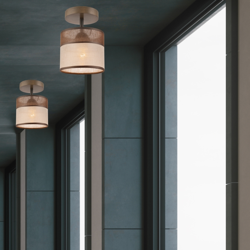 Απλίκα οροφής ANDREA 1xE27/60W/230V οξιά