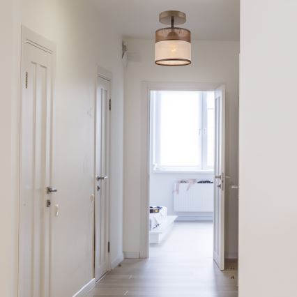 Απλίκα οροφής ANDREA 1xE27/60W/230V οξιά