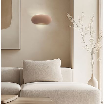 Επιτοίχιο φωτιστικό ANITA 1xE27/20W/230V καφέ