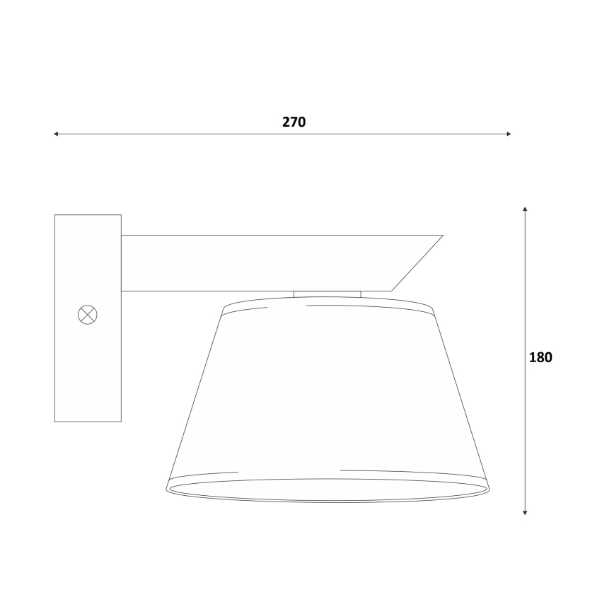Επιτοίχιο φωτιστικό ANTONIO 1xE14/40W/230V οξιά