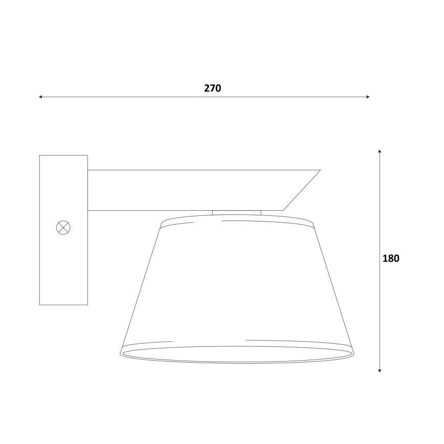 Επιτοίχιο φωτιστικό ANTONIO 1xE14/40W/230V οξιά